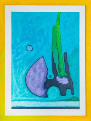Senza Titolo, 1992, acrilico su compensato, 86x66 cm
