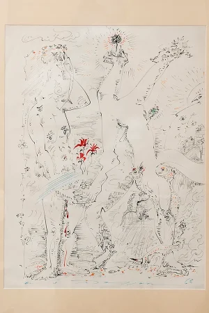 André MASSON, Senza Titolo, 1968, Litografia 60x46cm
