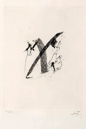 Antoni TAPIES Senza Titolo, 1968, acquaforte, 38x28cm
