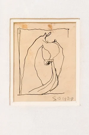 Graham SUTHERLAND, Senza Titolo, disegno su carta, 1939, 8x7cm