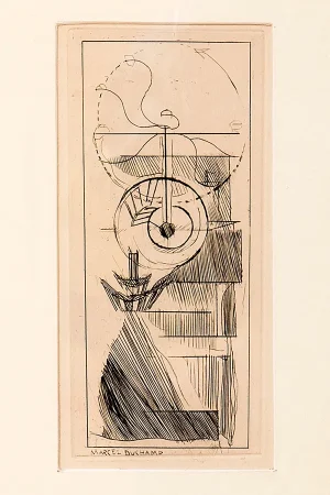 Marcel DUCHAMP, Kaffemühle-Coffee Mill, litografia, 19x9cm
